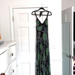 Guess Jeans Maxi Dress multi color size Medium